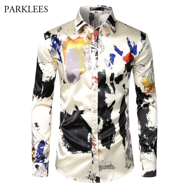 printed silk mens shirt splashing ink men dress shirt for party casual slim fit men long sleeve prom daily shirts men masculina 210706, White;black
printed silk mens shirt splashing ink men dress shirt for party casual slim fit men long sleeve prom daily shirts men masculina 210706, White;black