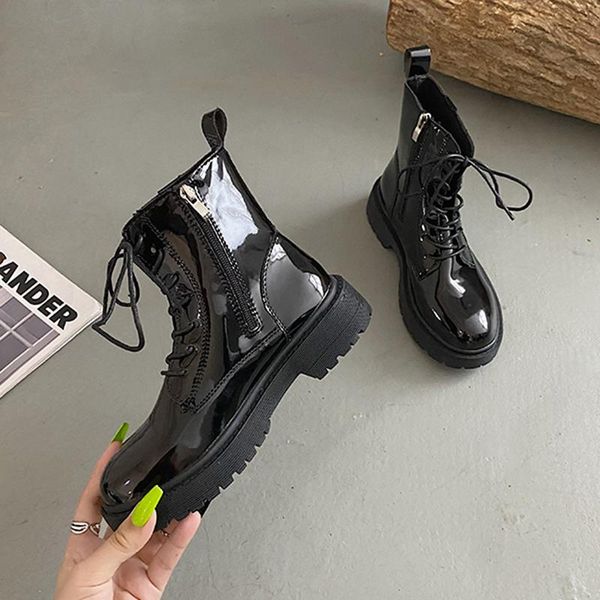 boots woman lace-up zip platform booties mujer autumn women's motorcycle fashion black low heels ankle
boots woman lace-up zip platform booties mujer autumn women's motorcycle fashion black low heels ankle