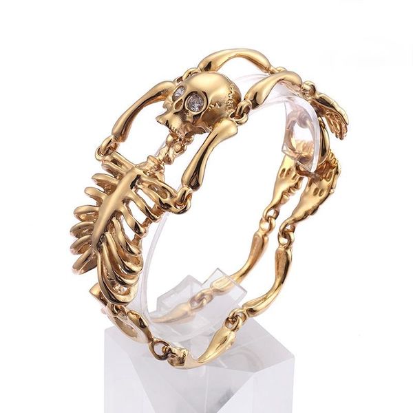 charm bracelets fashion punk 21cm long skull gold for men 2021 stainless steel skeleton bracelet homme male jewelry, Golden;silver
charm bracelets fashion punk 21cm long skull gold for men 2021 stainless steel skeleton bracelet homme male jewelry, Golden;silver