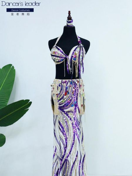 stage wear 2021 belly dance performance costume feature ribbon double split group purple heavy industry costume1, Black;red
stage wear 2021 belly dance performance costume feature ribbon double split group purple heavy industry costume1, Black;red