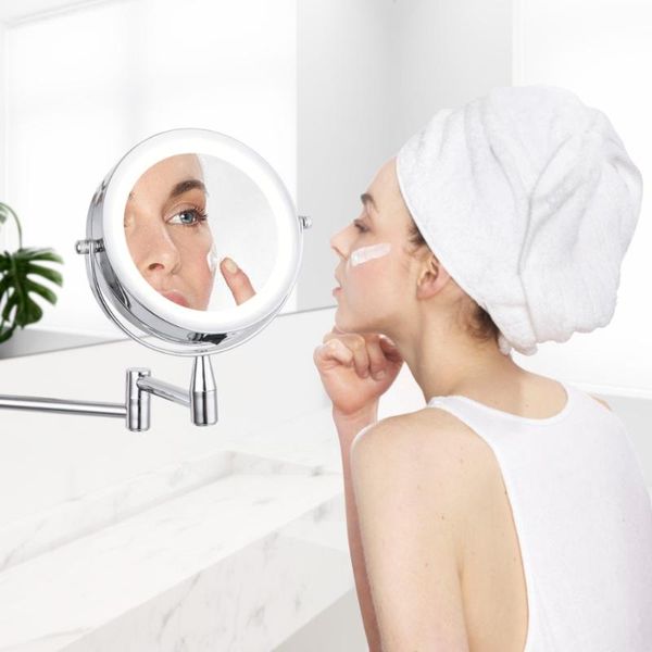 bathroom led makeup mirror 1x/3x 5x 7x magnification wall mounted adjustable arm dual extend 2-face cosmetic mirrors
bathroom led makeup mirror 1x/3x 5x 7x magnification wall mounted adjustable arm dual extend 2-face cosmetic mirrors