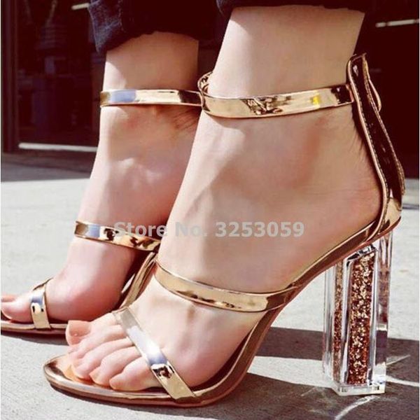 women golden cystal high heels bling gold sequined clear chucky dress shoes wedding pumps strappy sandals, Black
women golden cystal high heels bling gold sequined clear chucky dress shoes wedding pumps strappy sandals, Black