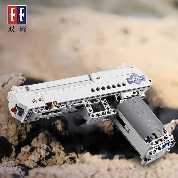 5444diy 1:1 imitation military model desert eagle pistol can fire building block assembly toy gun that shoots
5444diy 1:1 imitation military model desert eagle pistol can fire building block assembly toy gun that shoots