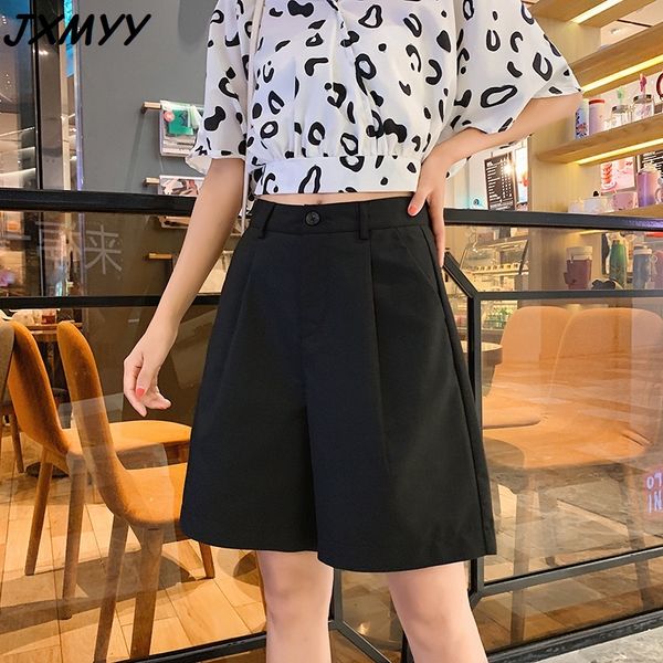 suit shorts female summer loose large size was thin five-point straight leg hong kong casual pants jxmyy 210412, Black;white
suit shorts female summer loose large size was thin five-point straight leg hong kong casual pants jxmyy 210412, Black;white