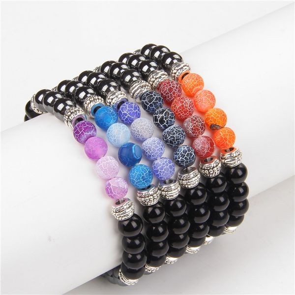 trendy natural stone agates bracelet 8mm black onyx hematite beads yoga healing energy bracelets bangles for women men jewelry, Golden;silver
trendy natural stone agates bracelet 8mm black onyx hematite beads yoga healing energy bracelets bangles for women men jewelry, Golden;silver