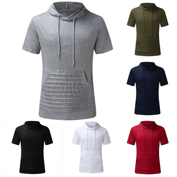 men's hoodies & sweatshirts fashion solid fitness sport hoodie casual short sleeved running training muscles bodybuilding sportswear, Black
men's hoodies & sweatshirts fashion solid fitness sport hoodie casual short sleeved running training muscles bodybuilding sportswear, Black