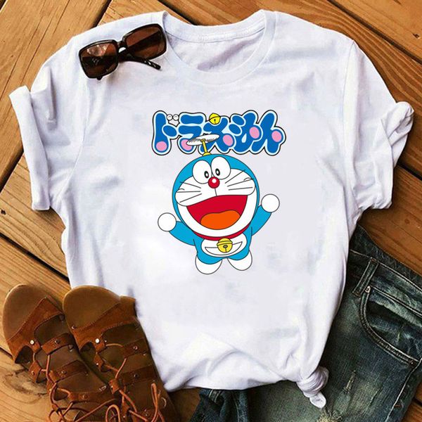 anime clothes summer short-sleeved t-shirt funny printing cartoon doraemon graphic casual women's t-shirts, White
anime clothes summer short-sleeved t-shirt funny printing cartoon doraemon graphic casual women's t-shirts, White