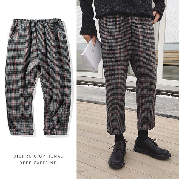 s-5xl 2021 men's clothing fashion hair stylist leisure trousers grid woolen harem pants costumes, Black
s-5xl 2021 men's clothing fashion hair stylist leisure trousers grid woolen harem pants costumes, Black