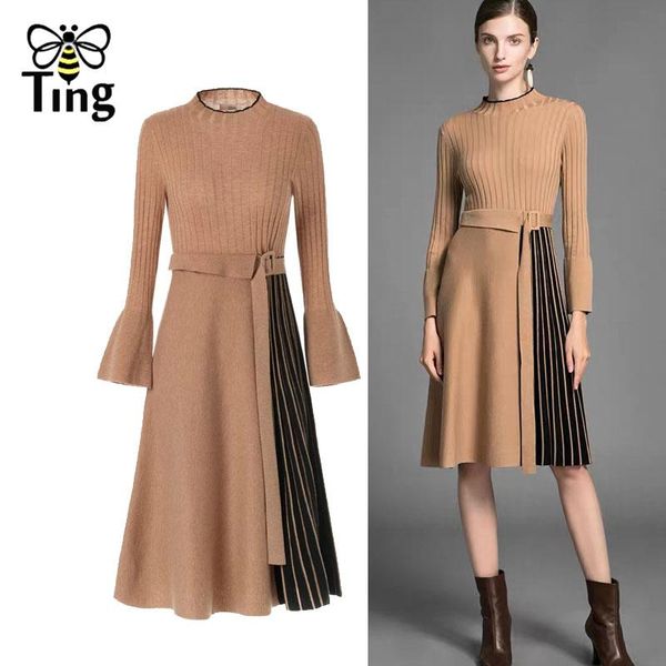 tingfly winter autumn knitting casual women dress pleated patchwork a line knitted lady knitwear vestidos zafual frocks dresses, Black;gray
tingfly winter autumn knitting casual women dress pleated patchwork a line knitted lady knitwear vestidos zafual frocks dresses, Black;gray
