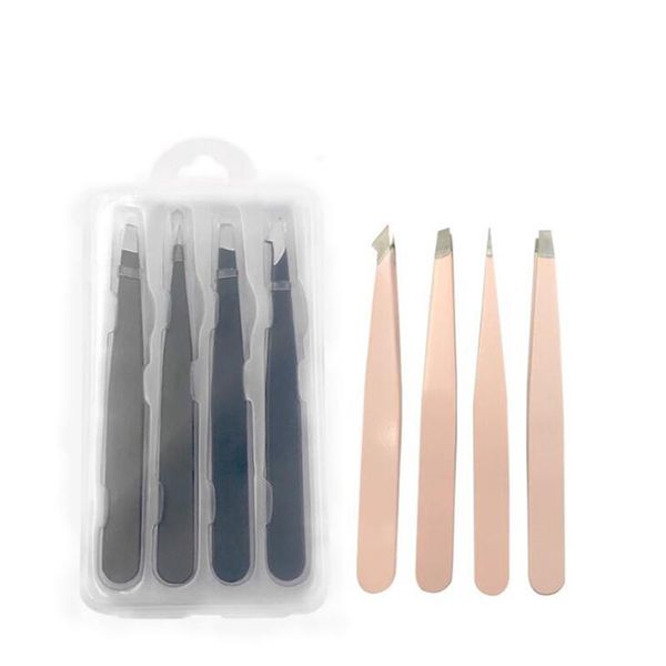 eyebrow tools & stencils 4pcs/set stainless steel tweezers hair beauty fine hairs puller slanted eye brow clips removal makeup with box
eyebrow tools & stencils 4pcs/set stainless steel tweezers hair beauty fine hairs puller slanted eye brow clips removal makeup with box