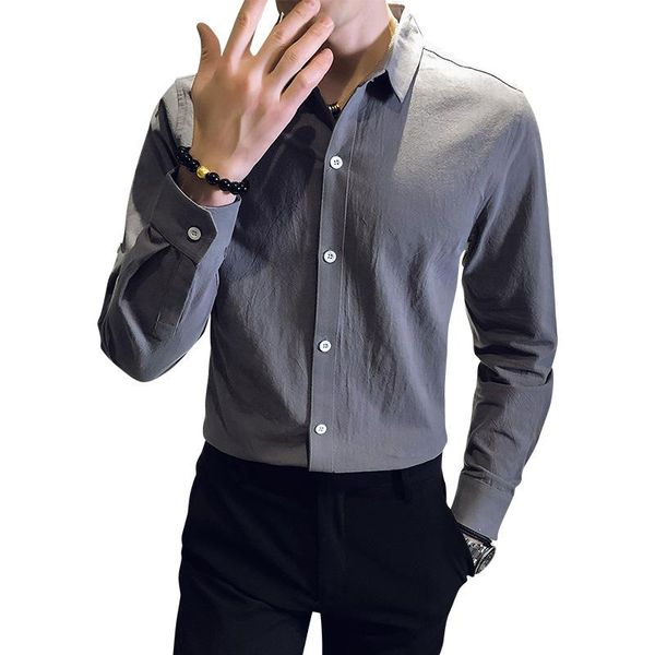men's casual shirts loldeal men shirt business british style long sleeve solid color slim fit, White;black
men's casual shirts loldeal men shirt business british style long sleeve solid color slim fit, White;black