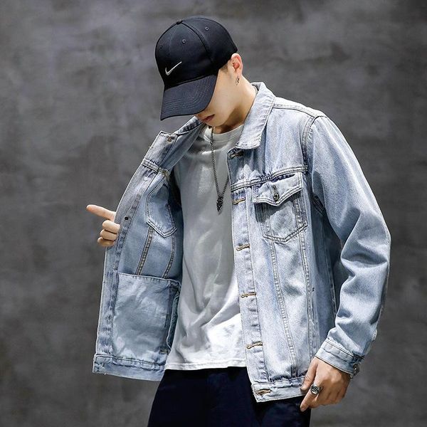 men's jackets individuality fashion casual denim jacket spring and winter long sleeve style jean men slim cowboy coat, Black;brown
men's jackets individuality fashion casual denim jacket spring and winter long sleeve style jean men slim cowboy coat, Black;brown