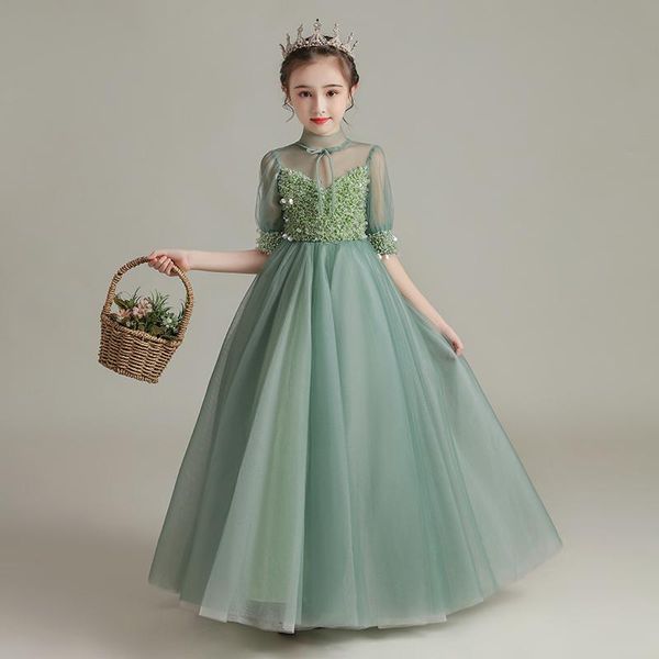 girl's dresses half sleeves ball gown floor-length sequins high neck zipper back kids party communion girl for weddings dh034, Red;yellow
girl's dresses half sleeves ball gown floor-length sequins high neck zipper back kids party communion girl for weddings dh034, Red;yellow