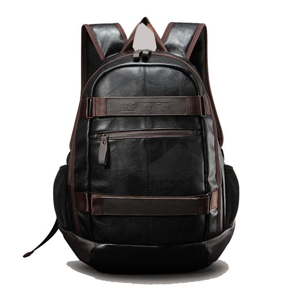 backpack men's pu leather backpacks college student bag large capacity computer schoolbags travel mochila masculina
backpack men's pu leather backpacks college student bag large capacity computer schoolbags travel mochila masculina