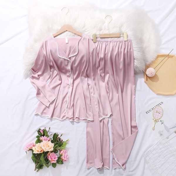 women's sleepwear ice silk solid color pyjamas spring and summer long sleeve suit pajama set ucp9, Black;red
women's sleepwear ice silk solid color pyjamas spring and summer long sleeve suit pajama set ucp9, Black;red