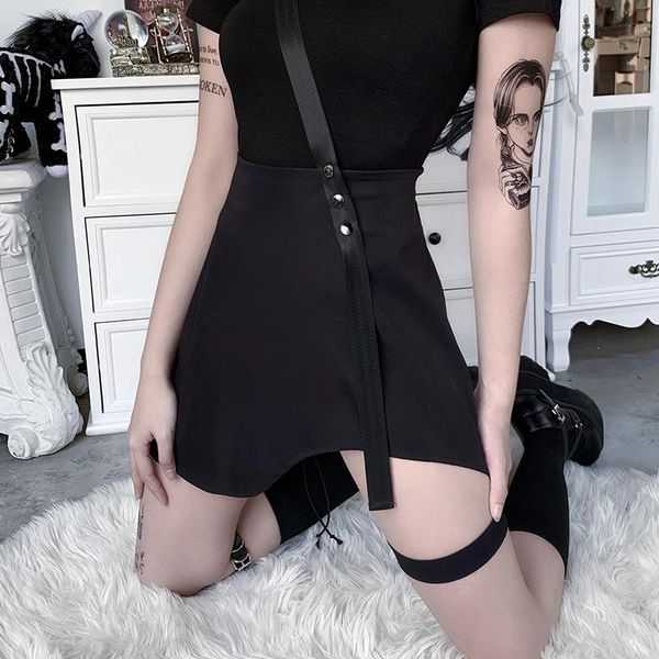 skirts streetwear punk black mini women harajuku high waist bandage a-line summer girls asymmetrical gothic
skirts streetwear punk black mini women harajuku high waist bandage a-line summer girls asymmetrical gothic