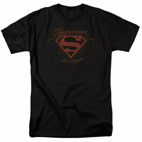 Superman Los Angeles Logo T Shirt Licensed Comic Book Movie Tee Black, White;black
Superman Los Angeles Logo T Shirt Licensed Comic Book Movie Tee Black, White;black