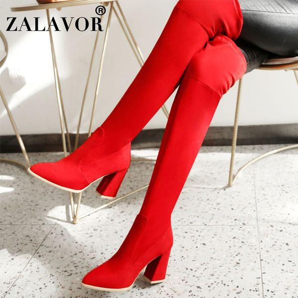 boots zalavor women office arrival stretch over the knee for square heels winter long footwear size 34-43, Black
boots zalavor women office arrival stretch over the knee for square heels winter long footwear size 34-43, Black
