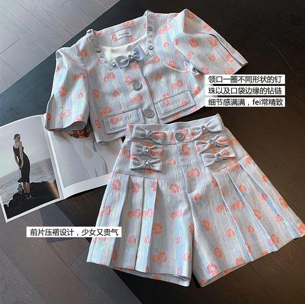 women's tracksuits recommend 2 pieces set petite crop square neck bows diamonds puff sleeve shirt women+shorts skirts pleated summer, Gray
women's tracksuits recommend 2 pieces set petite crop square neck bows diamonds puff sleeve shirt women+shorts skirts pleated summer, Gray