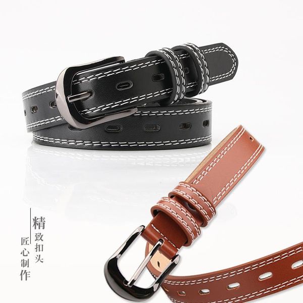 belts my19 women's belt step double line decoration fashion versatile hollow female concave shape factory, Black;brown
belts my19 women's belt step double line decoration fashion versatile hollow female concave shape factory, Black;brown