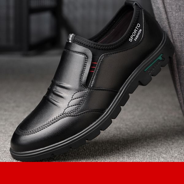 leather shoesman spring summer 2021 men's soft-soled casual cover foot odor-proof breathable, Black
leather shoesman spring summer 2021 men's soft-soled casual cover foot odor-proof breathable, Black