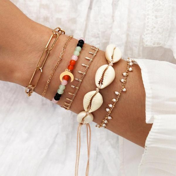 horn pendant anklets 2021 for women stone beads shell anklet bohemian bracelets on leg boho ocean jewelry drop charm, Golden;silver
horn pendant anklets 2021 for women stone beads shell anklet bohemian bracelets on leg boho ocean jewelry drop charm, Golden;silver