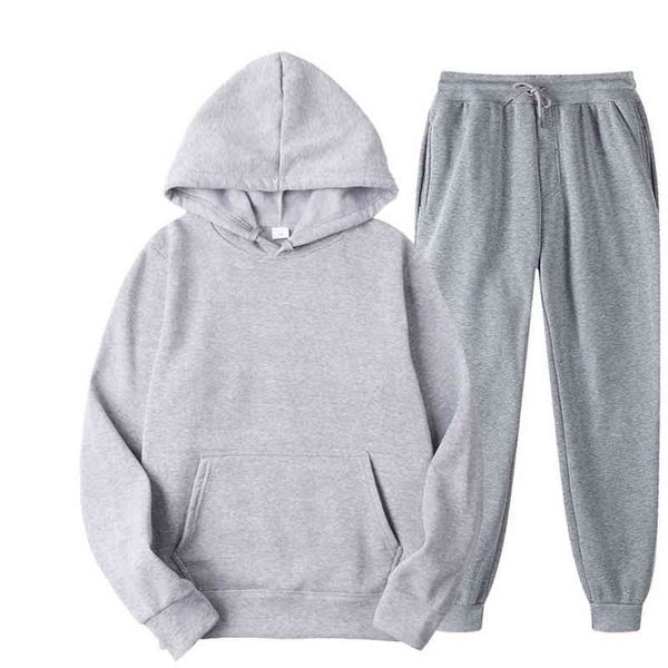 solid color casual hoodies + fitness pants sets men women autumn winter warm sweatpants tracksuit joggers sportswear pantsuits, Gray
solid color casual hoodies + fitness pants sets men women autumn winter warm sweatpants tracksuit joggers sportswear pantsuits, Gray