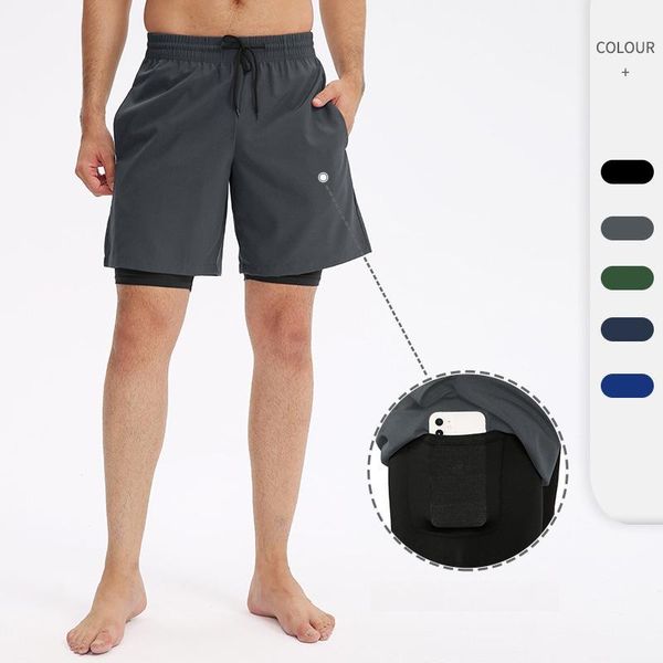 running shorts fake two high-elastic basketball training men fitness tight-fitting double-layer sports pants, Black;blue
running shorts fake two high-elastic basketball training men fitness tight-fitting double-layer sports pants, Black;blue