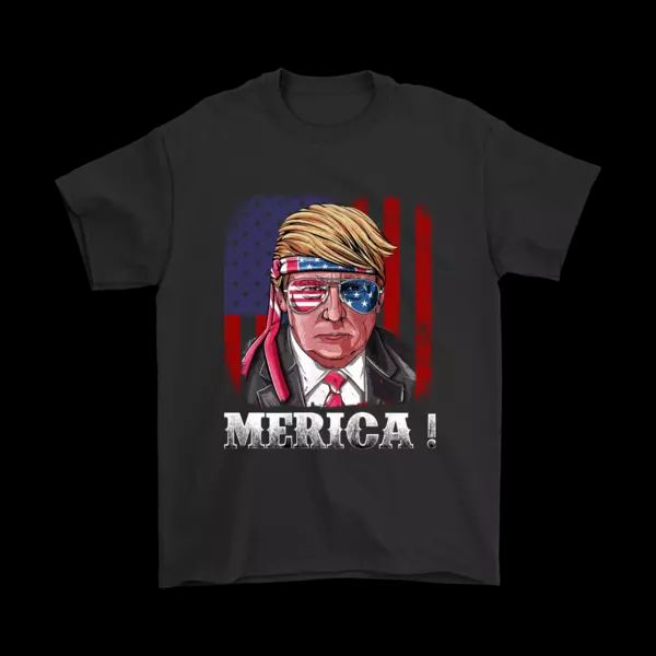 president donald trump t-shirt merica usa flag political 4th of july tee gifts, White;black
president donald trump t-shirt merica usa flag political 4th of july tee gifts, White;black