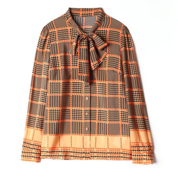 vintage plaid blouse silk women bow camisas estampadas womens blusas mujer de moda 2021 woman clothes women's blouses & shirts, White
vintage plaid blouse silk women bow camisas estampadas womens blusas mujer de moda 2021 woman clothes women's blouses & shirts, White