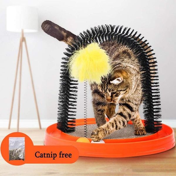 pet cat scratcher interactive turbo self-grooming toy kitten scratch board with catnip beauty brush arch massager training tool toys
pet cat scratcher interactive turbo self-grooming toy kitten scratch board with catnip beauty brush arch massager training tool toys
