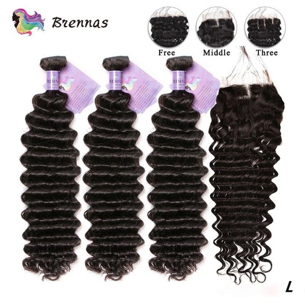 human hair bulks deep wave bundles with closure brazilian 4x4 lace remy natural color for women, Black
human hair bulks deep wave bundles with closure brazilian 4x4 lace remy natural color for women, Black