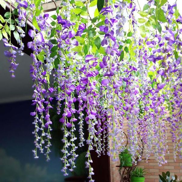 decorative flowers & wreaths 1pcs party wedding artificial plastic wisteria flower vines hanging rattan bride garland home garden el
decorative flowers & wreaths 1pcs party wedding artificial plastic wisteria flower vines hanging rattan bride garland home garden el