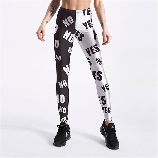women's pants spring letter print yoga personalized bottoming lgs-4035, Black;white
women's pants spring letter print yoga personalized bottoming lgs-4035, Black;white
