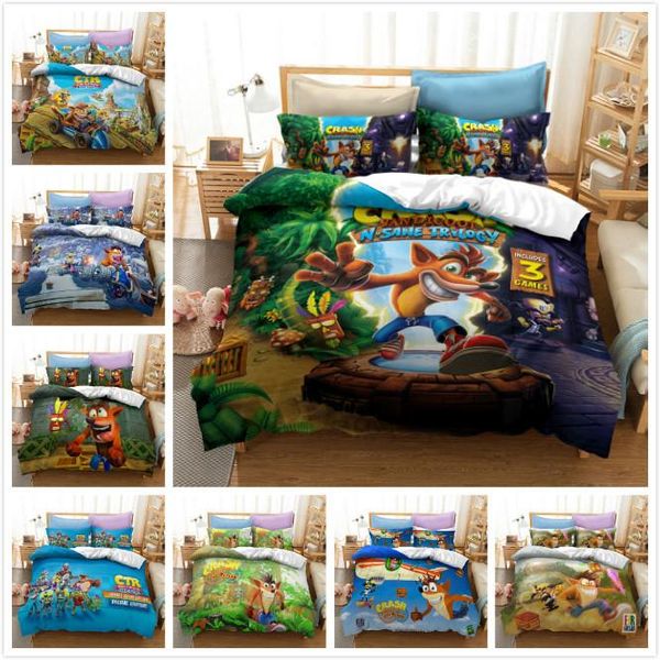 bedding sets crash bandicoots us/europe/uk size quilt cartoon bed cover duvet pillow case 2-3 pieces set children
bedding sets crash bandicoots us/europe/uk size quilt cartoon bed cover duvet pillow case 2-3 pieces set children