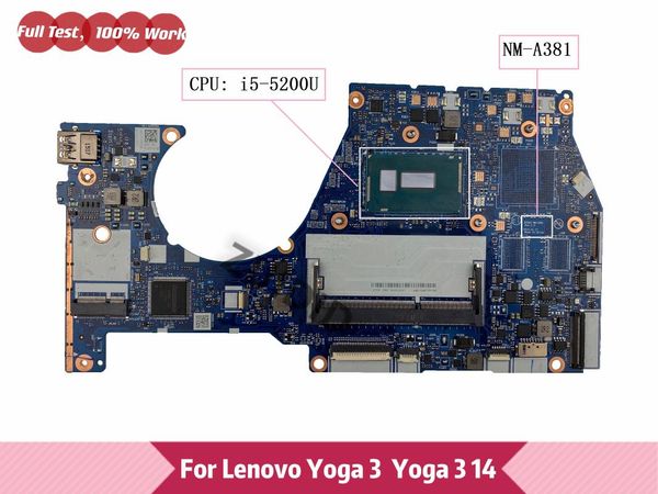 motherboards nm-a381 for lenovo yoga 3 14 yoga3 notebook motherboard cpu -5200u ddr3 100% test work
motherboards nm-a381 for lenovo yoga 3 14 yoga3 notebook motherboard cpu -5200u ddr3 100% test work