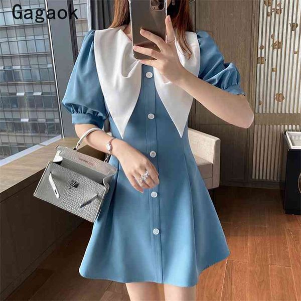 dresses women spring autumn solid puff sleeve sweet peter pan collar mini dress korean chic fashion vestidos 210531, Black;gray
dresses women spring autumn solid puff sleeve sweet peter pan collar mini dress korean chic fashion vestidos 210531, Black;gray