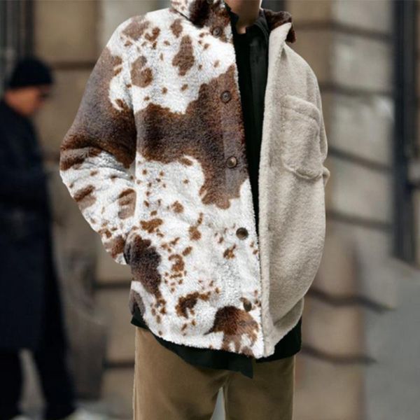 men's jackets autumn fashion trend printed tweed coat casual loose plush, Black;brown
men's jackets autumn fashion trend printed tweed coat casual loose plush, Black;brown