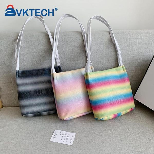 evening bags fashion women rainbow color printing shopping shoulder bag casual ladies small tote handbags
evening bags fashion women rainbow color printing shopping shoulder bag casual ladies small tote handbags