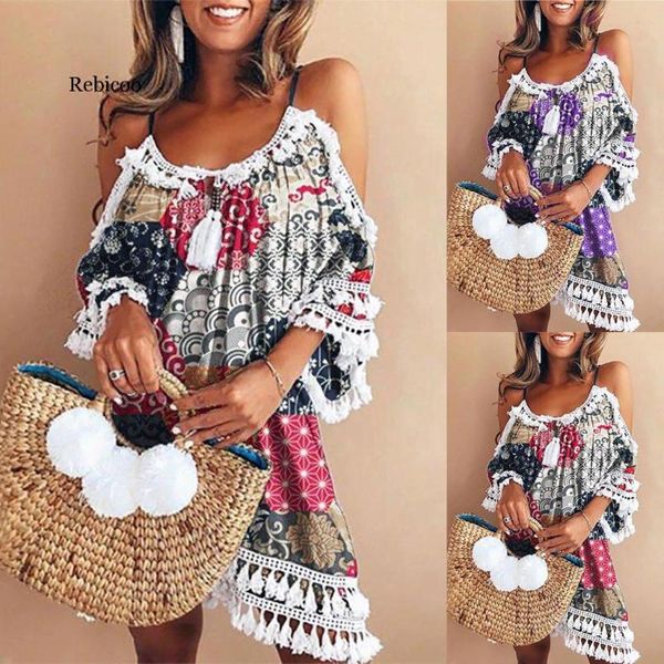 beach dress summer women off shoulder tassel short cocktail party dresses sundress vestidos playa robe de plage women's swimwear, White;black
beach dress summer women off shoulder tassel short cocktail party dresses sundress vestidos playa robe de plage women's swimwear, White;black