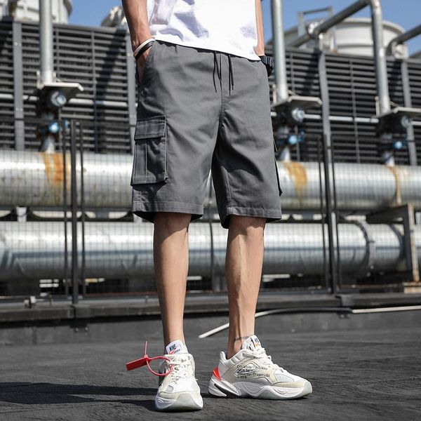 men's shorts men pants casual cargo multi pockets combat summer trousers fashion f30, White;black 
men's shorts men pants casual cargo multi pockets combat summer trousers fashion f30, White;black