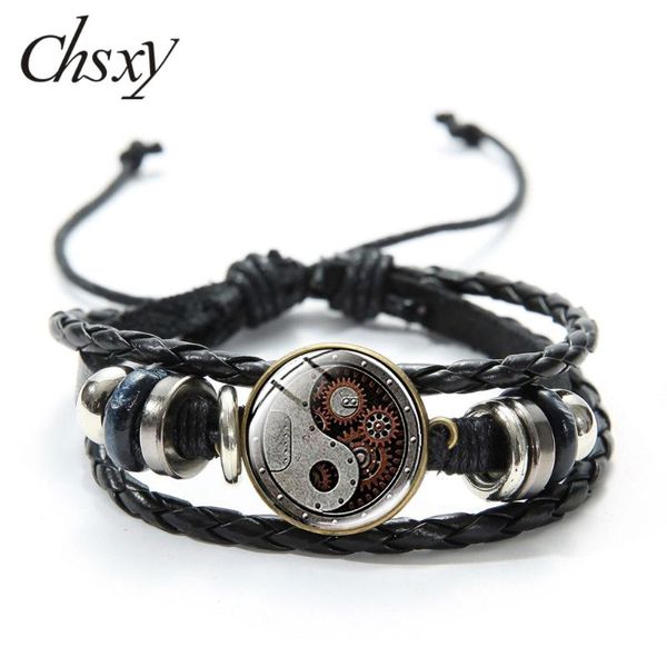 charm bracelets chsxy vintage yin yang taichi leather bracelet tree of live art po glass time gem dome for women men jewelry gifts, Golden;silver
charm bracelets chsxy vintage yin yang taichi leather bracelet tree of live art po glass time gem dome for women men jewelry gifts, Golden;silver
