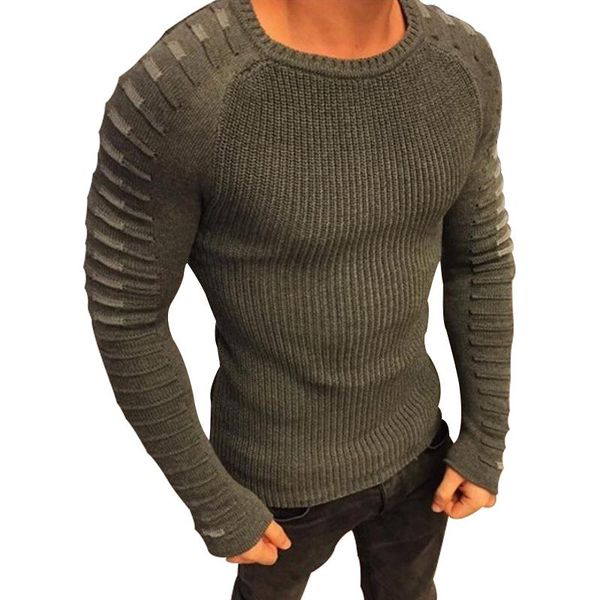 men's sweaters 2021 autumn men casual sewater fit knitted long sleeve patchwork pleated pullover male elastic solid slim winter clothin, White;black
men's sweaters 2021 autumn men casual sewater fit knitted long sleeve patchwork pleated pullover male elastic solid slim winter clothin, White;black