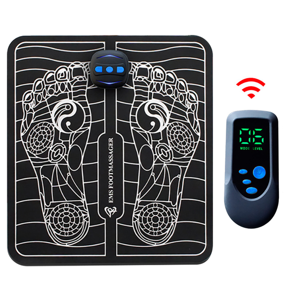 electric intelligent ems foot massage remote control pulse acupuncture usb charging blood circulation relieve ache pain foldable
electric intelligent ems foot massage remote control pulse acupuncture usb charging blood circulation relieve ache pain foldable