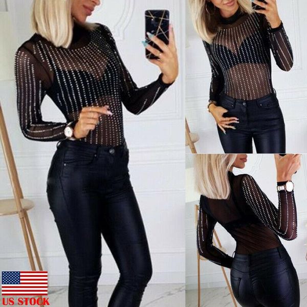 women's jumpsuits & rompers women mesh long sleeve diamond striped jumpsuit high neck female bodysuit top, Black;white
women's jumpsuits & rompers women mesh long sleeve diamond striped jumpsuit high neck female bodysuit top, Black;white