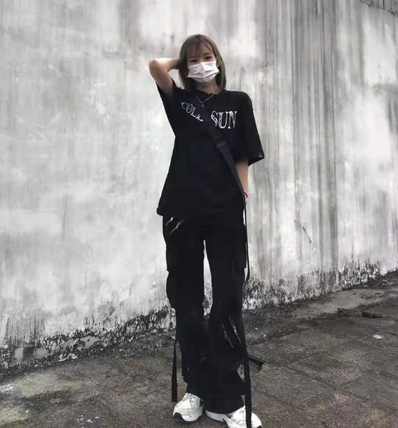 men's pants handsome street bandage overalls european and american hip-hop tide brand wind bomb, Black
men's pants handsome street bandage overalls european and american hip-hop tide brand wind bomb, Black