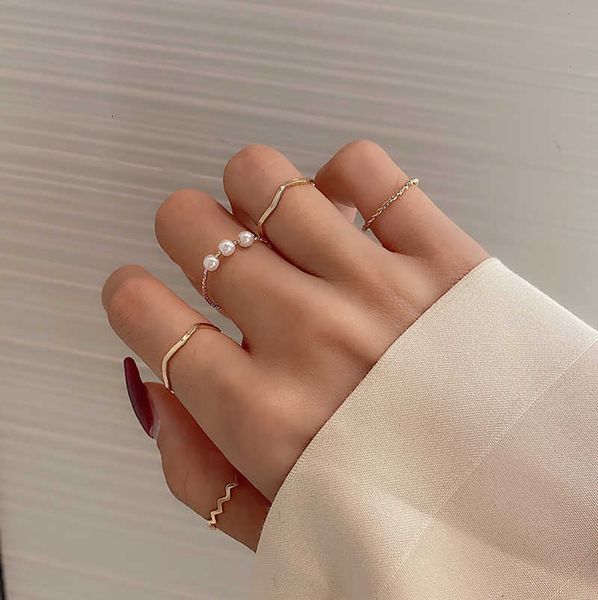 ring 1/3/5pcs fashion imitation pearl rings for women gold color round wave geometric open finger set wedding party jewelry, Golden;silver
ring 1/3/5pcs fashion imitation pearl rings for women gold color round wave geometric open finger set wedding party jewelry, Golden;silver