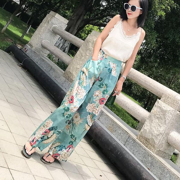 women's pants & capris fashio women high waist long printing casual pant 2021 summer boho beach loose floral trousers chiffon wide leg, Black;white
women's pants & capris fashio women high waist long printing casual pant 2021 summer boho beach loose floral trousers chiffon wide leg, Black;white