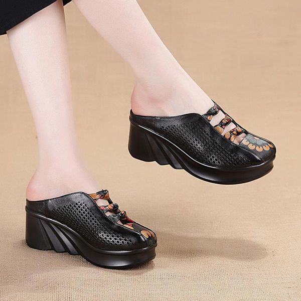 sandals women fashion printing wedges shoes for slippers summer shoe with heels casual female platform retro, Black
sandals women fashion printing wedges shoes for slippers summer shoe with heels casual female platform retro, Black