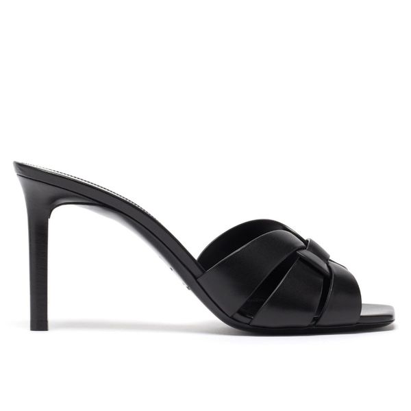 träffade doos hoge kwaliteit glijbanen dameshak tofflor stiletto hakken sandalen tribute glad lederen muilezels klassieke mode vrouwen schoe, Black
träffade doos hoge kwaliteit glijbanen dameshak tofflor stiletto hakken sandalen tribute glad lederen muilezels klassieke mode vrouwen schoe, Black